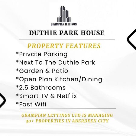 애버딘 Duthie Park House - Grampian Lettings Ltd 빌라 외부 사진