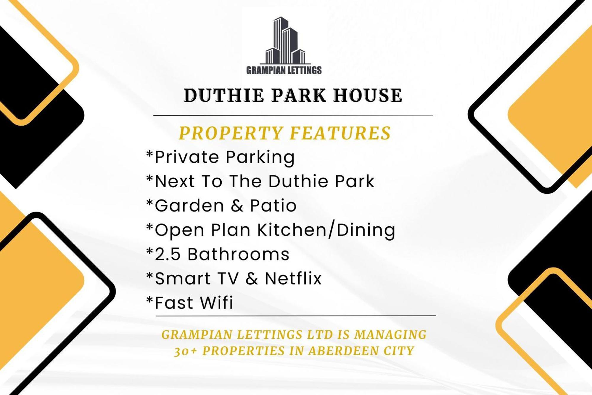 애버딘 Duthie Park House - Grampian Lettings Ltd 빌라 외부 사진